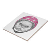 Persische Katzen-Motorrad-Reiter Fliese (Seite)