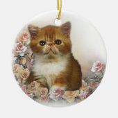 Persische Katzen-Ornamente Keramikornament (Vorne)