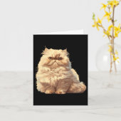Persische Katzen Persische Katze Karte (Gelbe Blume)