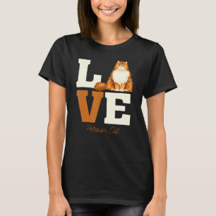 Persische Katzenkatze Mädchen Damen Katze T-Shirt