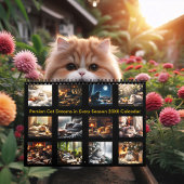 Persische Katzenträume in jeder Jahreszeit 20XX Kalender