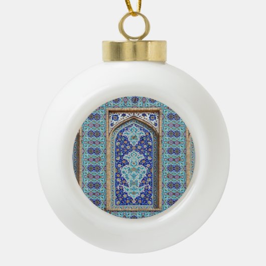 Persische Keramik Kugel-Ornament (Vorderseite)