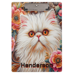 Persische Kitten Blume, floral Delight Perserkatze Klemmbrett