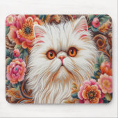Persische Kitten Blume, floral Delight Perserkatze Mousepad (Vorne)