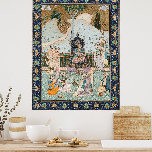 Persische Kunst der Antike Poster (Küche)