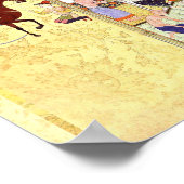 Persische Miniatur: Die Derwisch im Hammam Poster (Ecke)