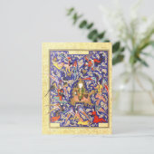 Persische Miniatur: Die Mi'raj des Propheten Postkarte (Stehend Vorderseite)