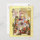 Persische Miniatur: Ein Vater berät seinen Sohn Postkarte (Vorne/Hinten)