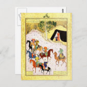 Persische Miniatur: Meine Gastfreundschaft ist nic Postkarte (Vorne/Hinten)