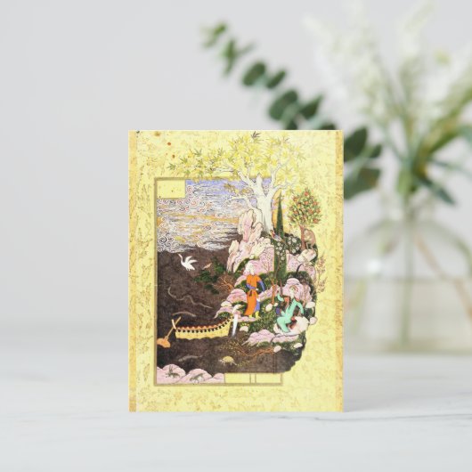 Persische Miniatur: Salaman & Absal Postkarte (Stehend Vorderseite)
