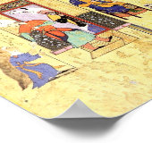 Persische Miniatur: Solomon und Bilqis haben einen Poster (Ecke)