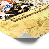 Persische Miniatur: Yusuf pflegt seine Herden Poster (Ecke)