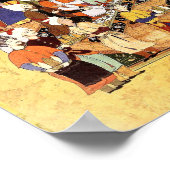 Persische Miniatur: Yusuf und Zulaykhas Hochzeit Poster (Ecke)