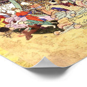 Persische Miniatur: Yusuf wird aus dem Brunnen ger Poster (Ecke)