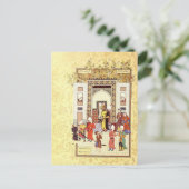 Persische Miniatur: Yusufs Unschuldigkeit Postkarte (Stehend Vorderseite)