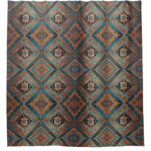 Persische moderne, schöne Sammlung alter Muster Duschvorhang (Vorderseite)