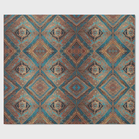 Persische moderne, schöne Sammlung alter Muster Geschenkpapier (Flach)