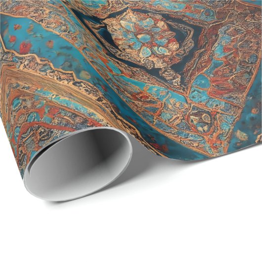 Persische moderne, schöne Sammlung alter Muster Geschenkpapier (Rolleneckpunkt)