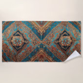 Persische moderne, schöne Sammlung alter Muster Strandtuch (Vorderseite)