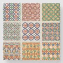 Persische Mosaik-Fliesen-Marmor-Untersetzer