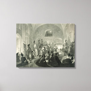 Persische Moschee in Jerewan, Armenien, eine Nacht Leinwanddruck