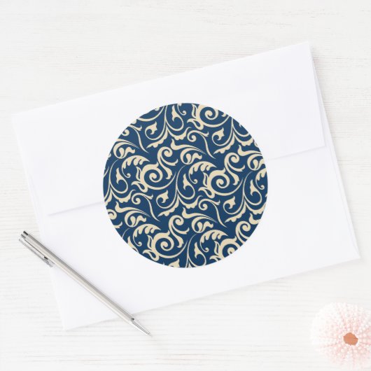 Persische Motive Inspiration Runder Aufkleber (Umschlag)