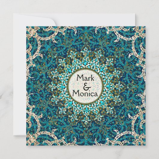 Persische Muster-Einladungen Einladung (Vorderseite)