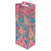 Persische Mustertasche Geschenktüte Für Weinflaschen (Rückseite Schrägansicht)