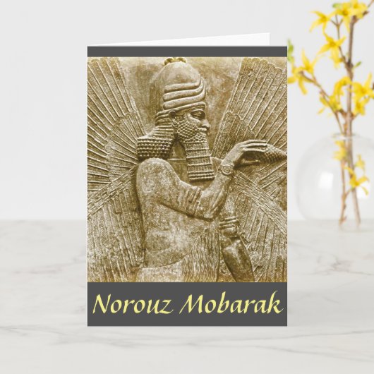 Persische Neujahrskarte Karte (Gelbe Blume)