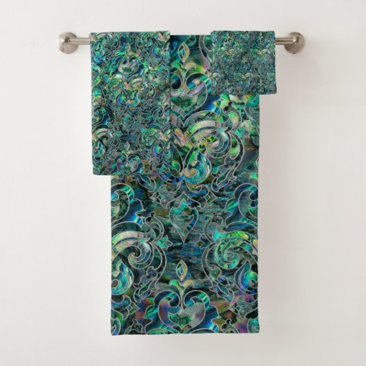 Persische orientalische Musterohrschnecke und Badhandtuch Set (Insitu)