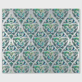 Persische orientalische Musterohrschnecke und Geschenkpapier (Flach)