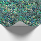 Persische orientalische Musterohrschnecke und Geschenkpapier (Ecke)