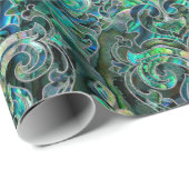 Persische orientalische Musterohrschnecke und Geschenkpapier (Rolleneckpunkt)