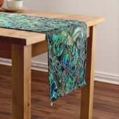 Persische orientalische Musterohrschnecke und Kurzer Tischläufer (Beispiel)