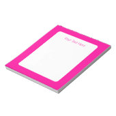 Persische Rose tief rosa Notizblock (Rotiert)