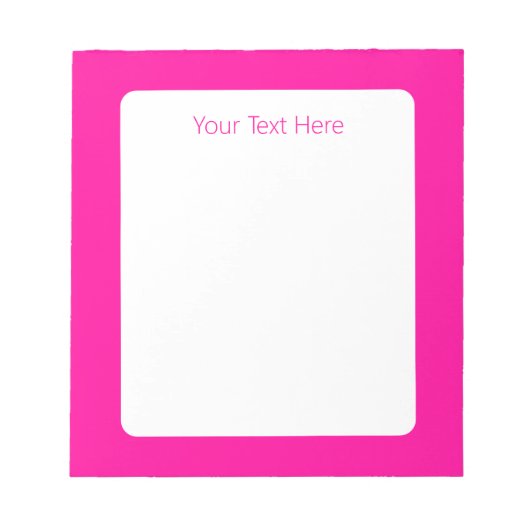 Persische Rose tief rosa Notizblock (Vorderseite)