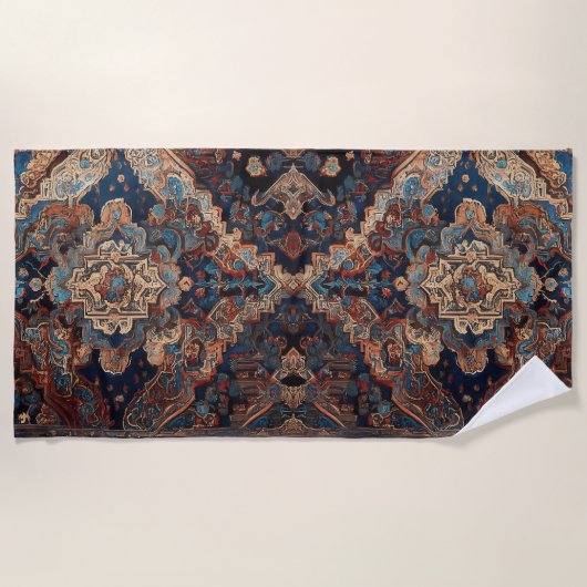 Persische schöne alte Muster Moderne Sammlung Strandtuch (Vorderseite)