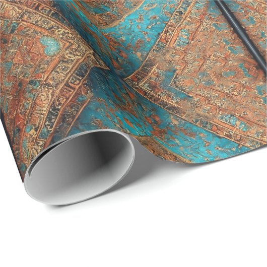 Persische schöne alte Muster Populäre Sammlung Geschenkpapier (Rolleneckpunkt)