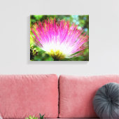 Persische Seidenbaum Blume Canvas Print Leinwanddruck (Insitu (Wohnzimmer))