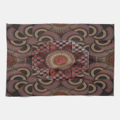 Persische Sonnenstrahlen gerahmt Geschirrtuch (Horizontal)