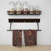 Persische Sonnenstrahlen gerahmt Geschirrtuch