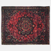 Persische Teppichkonstruktion in Rose Fleecedecke (Vorderseite (Horizontal))