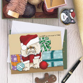 Persische Weihnachtskatze Feiertagspostkarte