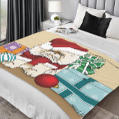 Persische Weihnachtskatze Fleecedecke