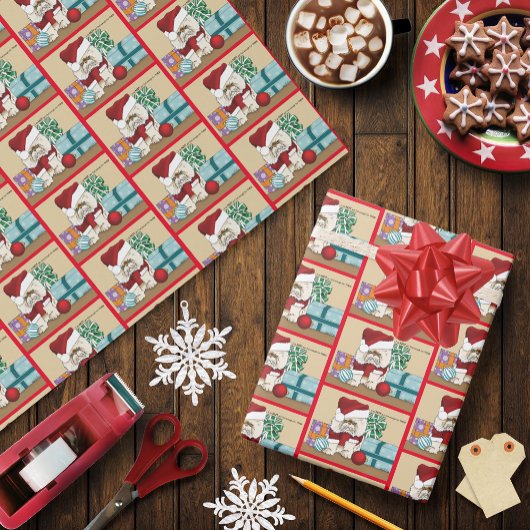 Persische Weihnachtskatze Geschenkpapier