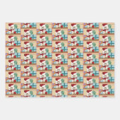 Persische Weihnachtskatze Geschenkpapier Set (Vorderseite 2)