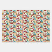 Persische Weihnachtskatze Geschenkpapier Set (Vorderseite)