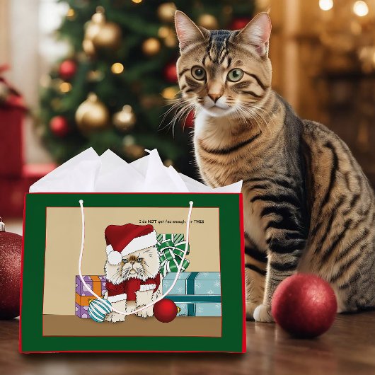 Persische Weihnachtskatze Große Geschenktüte