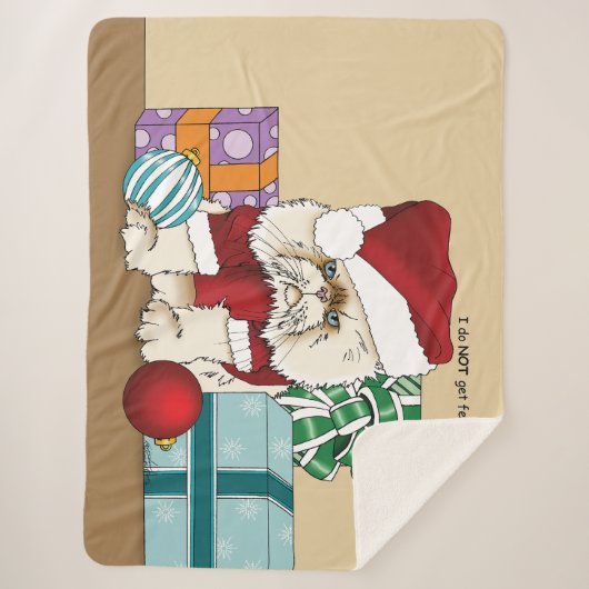 Persische Weihnachtskatze Sherpadecke (Vorderseite)