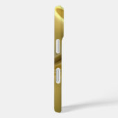 Persische weiße Katze auf Gold-Satin Case-Mate iPhone Hülle (Rückseite / Rechts)